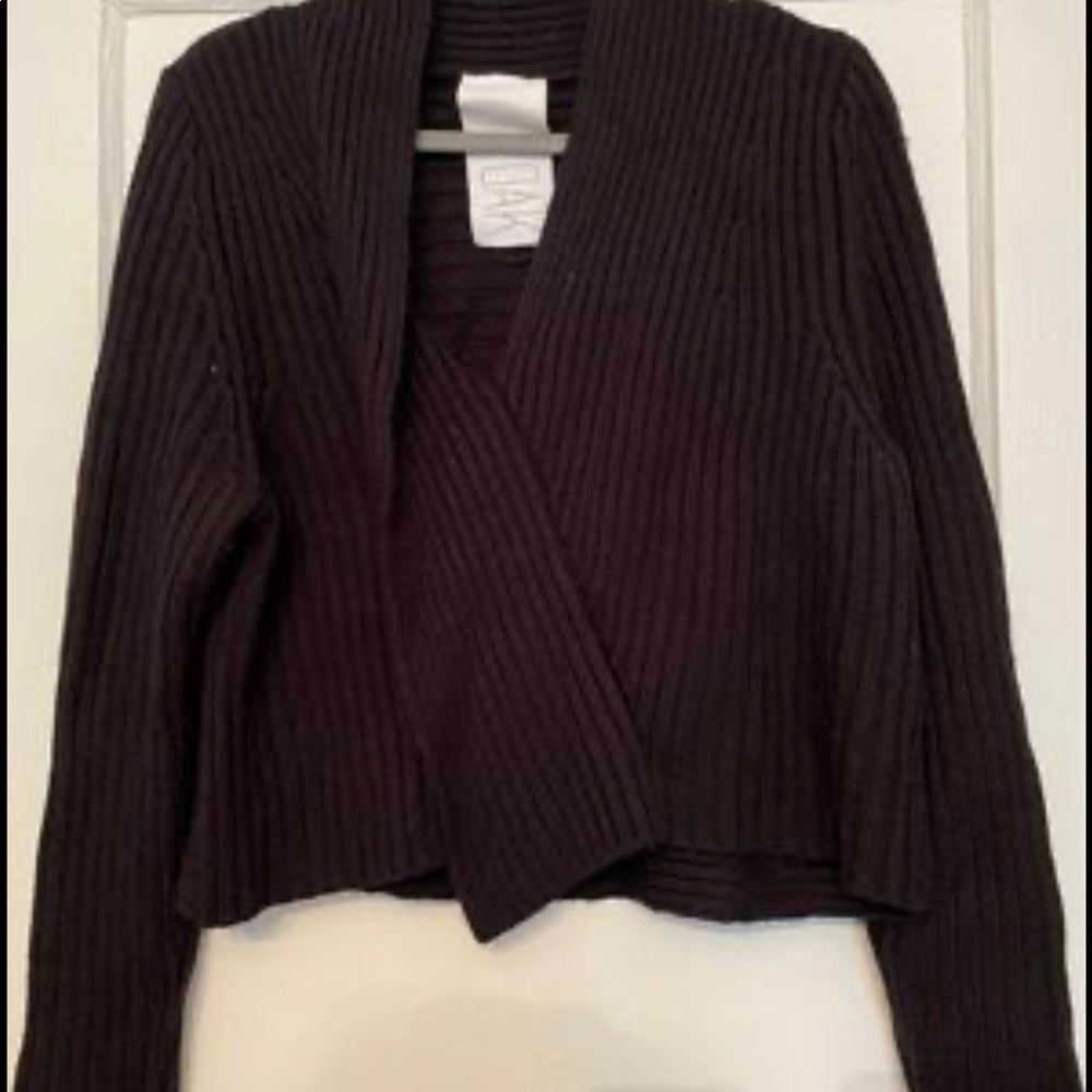 Oak Wool Blend Cropped Sweater - size L